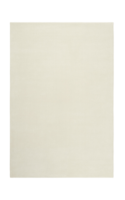 Nordic Knots Grand By ; Hand Loomed Area Rug In Dusty White; Size 2.5' X 9' In Off-white