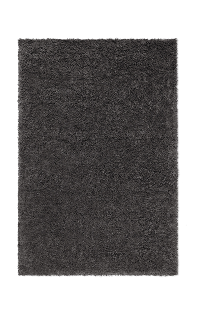 Nordic Knots Fields By ; Shaggy Area Rug In Anthracite; Size 10' X 14' In Grey