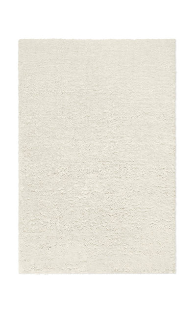 Nordic Knots Fields By ; Shaggy Area Rug In Dusty White; Size 8' X 10' In Off-white