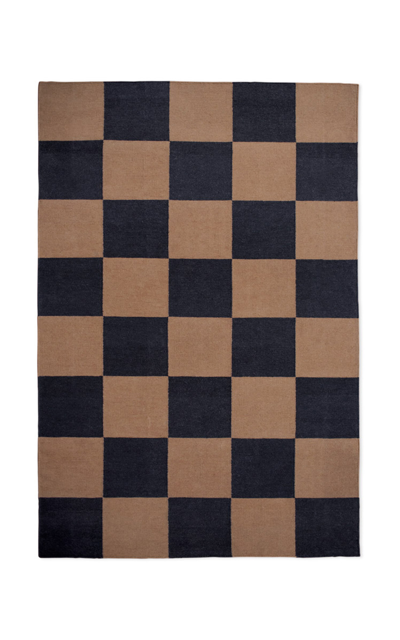 Nordic Knots Square By ; Flatweave Area Rug In Tobacco; Size 5' X 8' In Brown