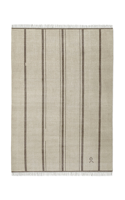 Nordic Knots Elder 04 By ; Hand Knotted Area Rug In Olive; Size 10' X 14' In Brown