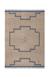 NORDIC KNOTS ELDER 02 BY NORDIC KNOTS; HAND KNOTTED AREA RUG IN NAVY; SIZE 8' X 10'