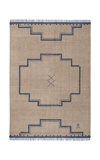 NORDIC KNOTS ELDER 02 BY NORDIC KNOTS; HAND KNOTTED AREA RUG IN NAVY; SIZE 10' X 14'