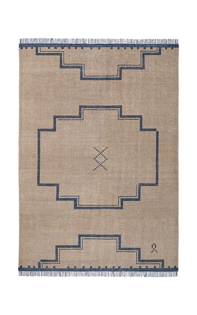 Nordic Knots Elder 02 By ; Hand Knotted Area Rug In Navy; Size 10' X 14' In Blue