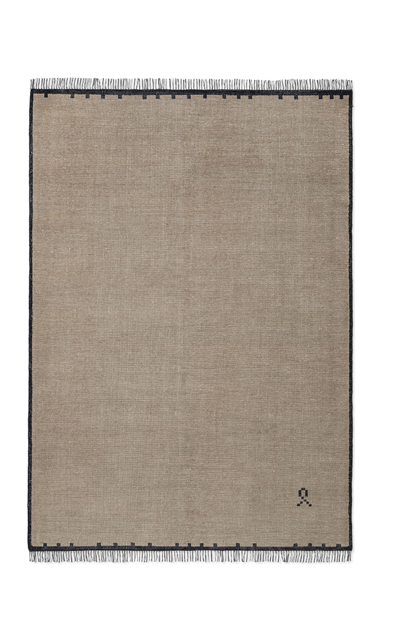 Nordic Knots Elder 01 By ; Hand Knotted Area Rug In Black; Size 9' X 12'