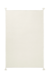 NORDIC KNOTS MERINO BY NORDIC KNOTS; FLATWEAVE AREA RUG IN NATURAL WHITE; SIZE 10' X 14'