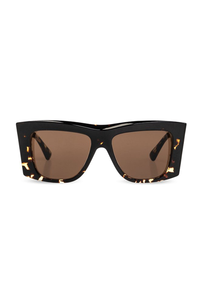 Bottega Veneta Eyewear Tortoiseshell Sunglasses In Multi