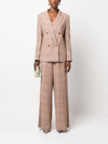Twinset Double-breasted Checked Blazer