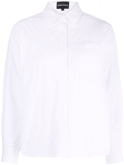 Emporio Armani Padded Jacket In Bianco