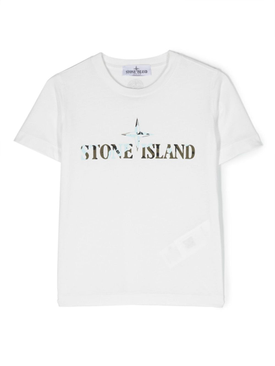 Stone Island Junior T In White
