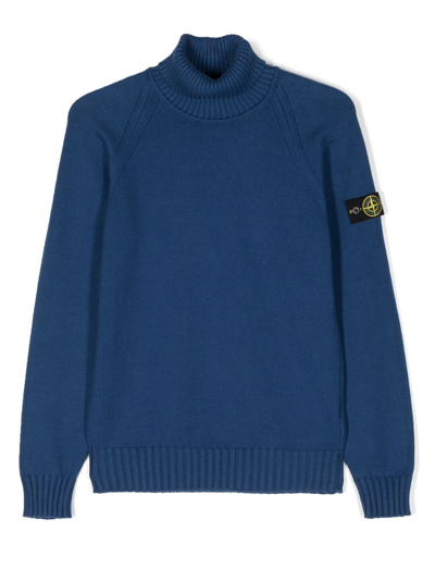 Stone Island Junior Sweater In Blue