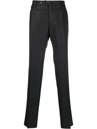 Tagliatore Flannel Trousers In Grey