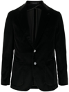 Tagliatore Velvet Jacket Buttoned Cuffs