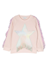 Stella Mccartney Kids' Embellished Cotton Jersey Sweatshirt In Multicolour