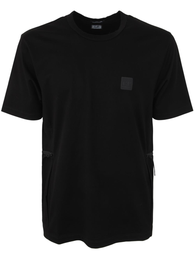 C.p. Company Metropolis Series Mercerized Jersey T-shirt In Black  