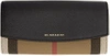 Burberry Black Porter House Check Derby Wallet