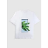 Blue Sky Inn Mens Leaf T-shirt In White In Blue