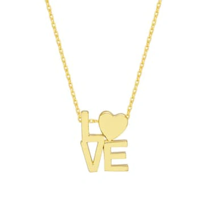 Estella Bartlett - Love Pendant Necklace In Gold