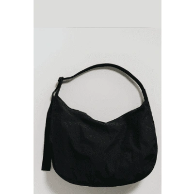 Baggu Large Nylon Crescent Black Bag