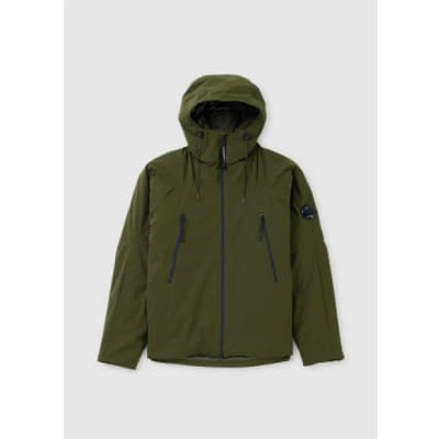 C.p. Company Mens Pro-tek Hooded Jacket In Ivy Green In Green