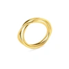 JUULRY GOLD PLATED SET OF THREE RINGS RING SET OF 3