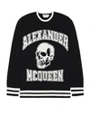 Alexander Mcqueen Alexander Mc Queen Skull Sweater In Black & Ivory