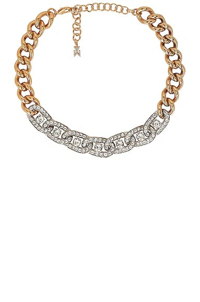 Amina Muaddi Matthew Crystal-embellished Choker Necklace In Gold