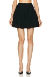 Alaïa High-rise Wool-blend Open-knit Miniskirt In Noir Alaia