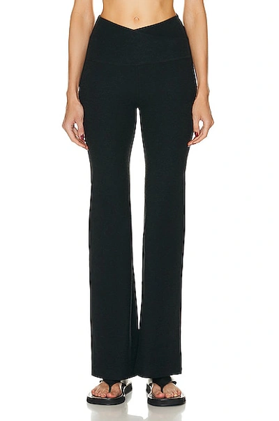 Beyond Yoga Spacedye At Your Leisure Bootcut Pant In Darkest Night