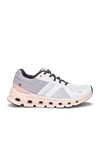 On Cloudrunner Sneaker In Frost & Fade
