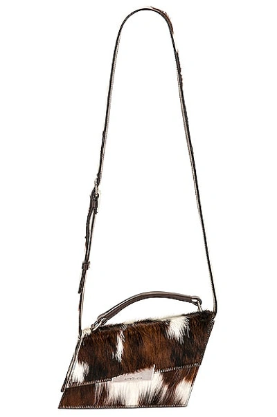 Acne Studios Distortion Mini Top Handle Bag In Multi Brown