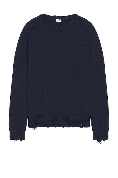 Saint Laurent Sweater In Marine