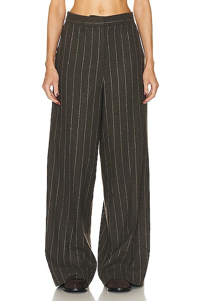 Remain Mid-rise Wide-leg Trousers In Mulch
