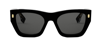 FENDI ROMA FE 40100I 01A BLACK CAT EYE SUNGLASSES