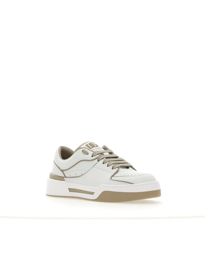 Dolce & Gabbana Sneakers In Bianco/taupe