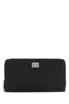 Dolce & Gabbana Logo Plaque Zip-around Wallet In Black