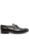 FERRAGAMO FERRAGAMO GANCINI LEATHER LOAFERS