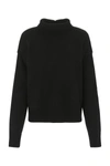 Jil Sander Black Cashmere Blend Oversize Sweater In 001