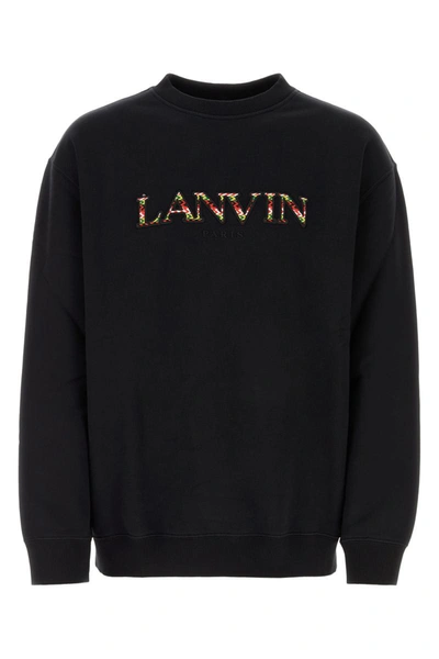Lanvin Logo刺绣卫衣 In Black