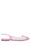 Roger Vivier Flache Slingback-schuhe Mit Spitzer Kappe Aus Tpu Mit Kristallverzierung In 1j66