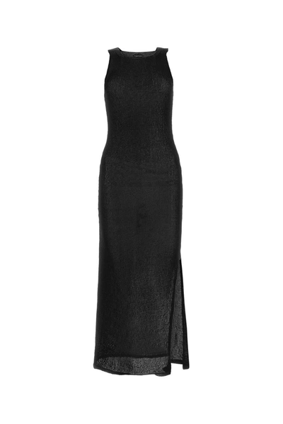 Tom Ford Sleeveless Knitted Long Dress In Nero