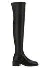 Valentino Rockstud Thigh-high Boots In 0no