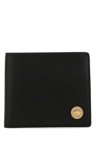 Versace Wallet In Nero/oro