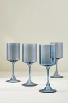 Anthropologie Set Of 4 Morgan Wine Glasses