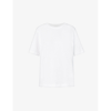 Dries Van Noten Womens White Round-neck Relaxed-fit Cotton-jersey T-shirt