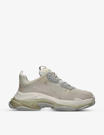 Balenciaga Boys Cream Kids Triple S Mesh Trainers 2-8 Years