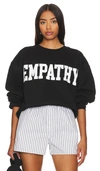 The Mayfair Group Empathy Always Crewneck Sweatshirt In Black