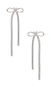 Shashi Bianca Bow Earring In Silver
