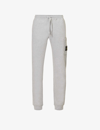 Stone Island Compass-patch Cotton Track Pants In White