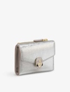 Shop Bvlgari Womens  Serpenti Forever Compact Card Holder In Silver
